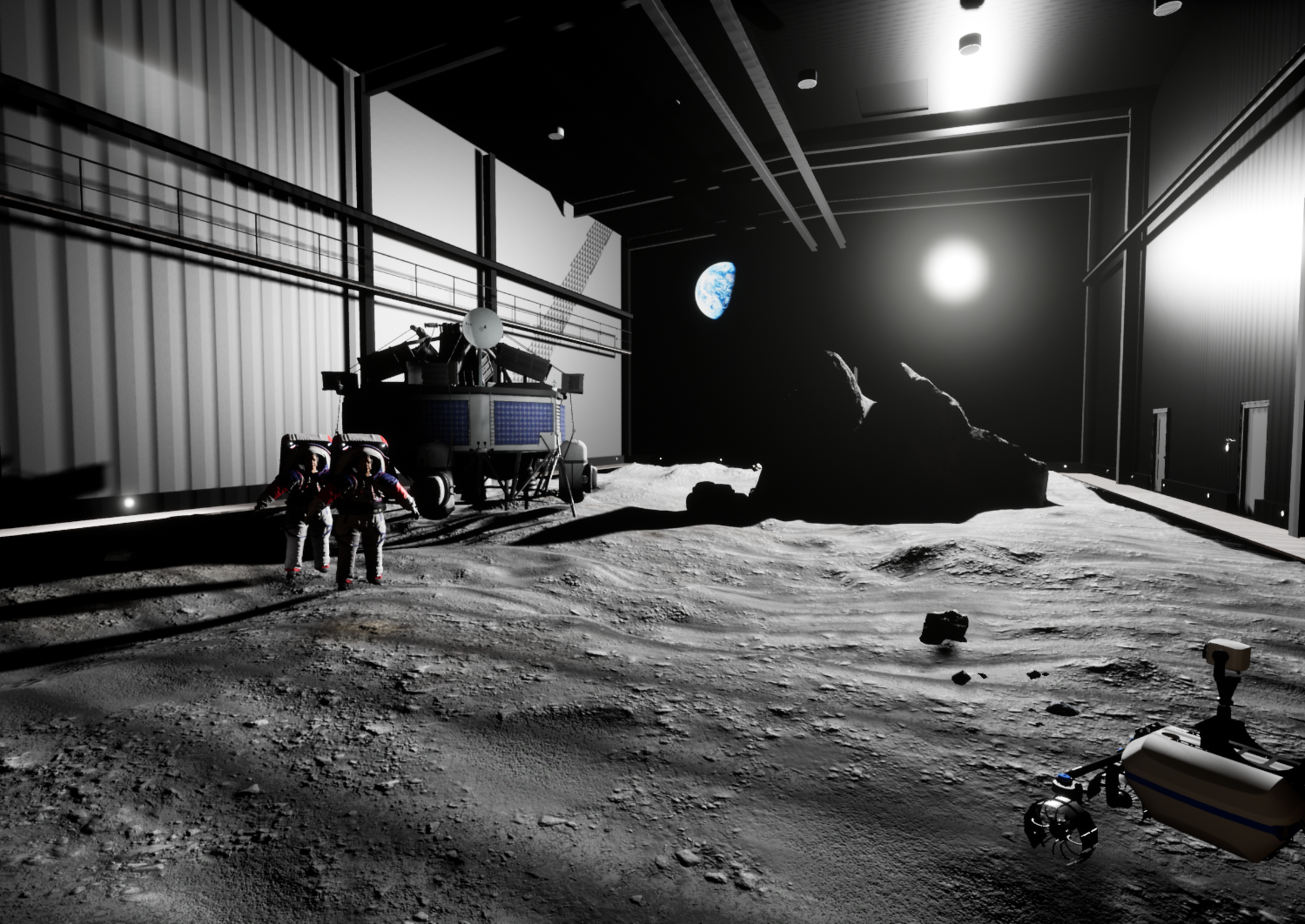 ESA-DLR LUNA regolith test bed area