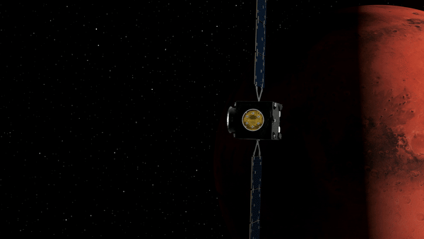 Hera swings by Mars