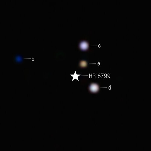 HR 8799 System (NIRCam image)